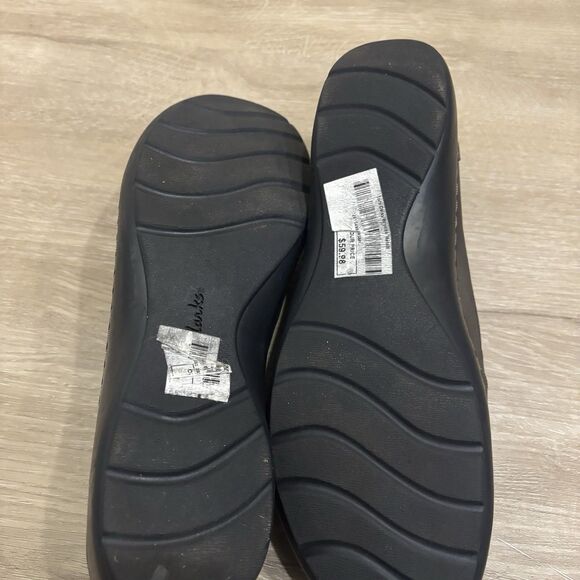 Clarks Womens Cora Daisy Loafer Size 9.5 M Brown Leather Slip On Flat Never Worn - Picture 9 of 13